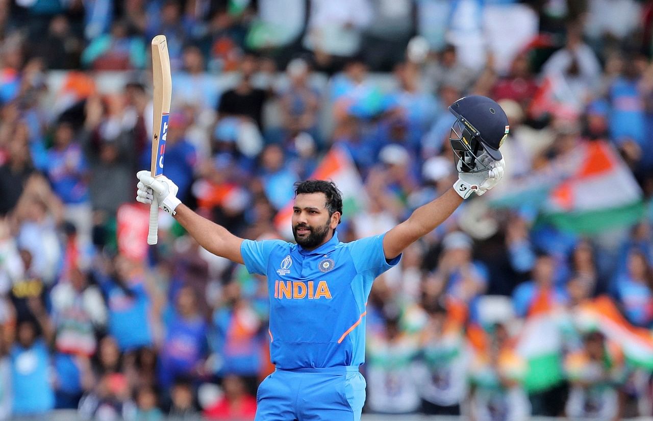 Rohit scored a record five centuries at the World Cup
