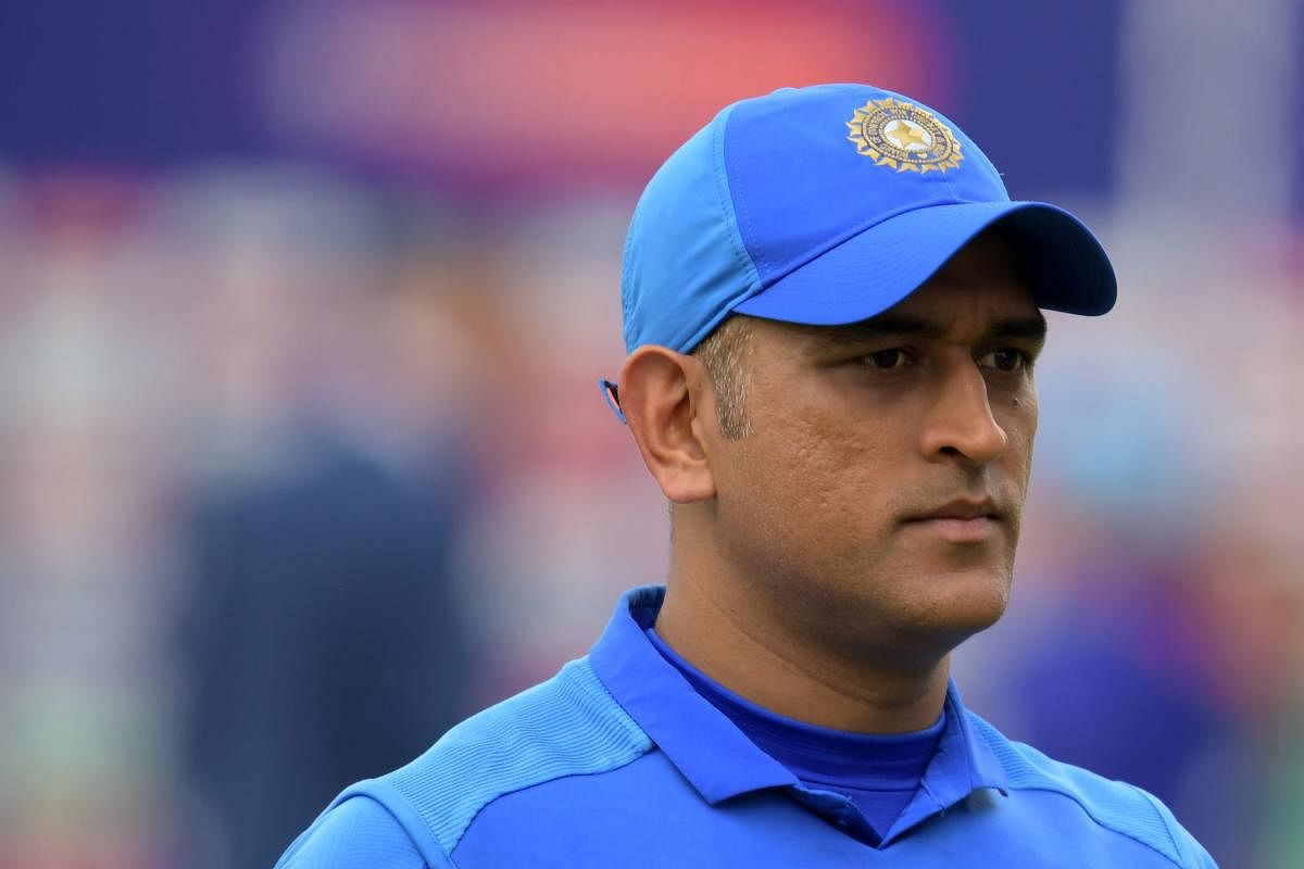 File photo MS Dhoni during the ICC World Cup 2019. Photo credit: AFP