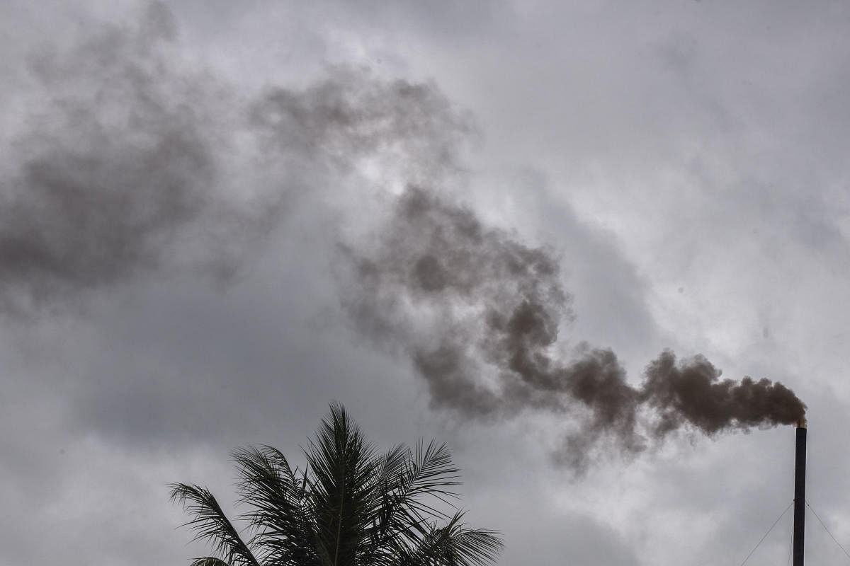 Concentrations of black carbon emissions in India are declining at 100 nanograms per cubic metre per year.