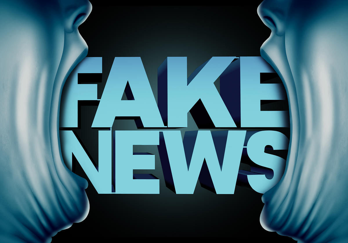Fake news is seeping into traditional media via social media platforms (DH Photo)