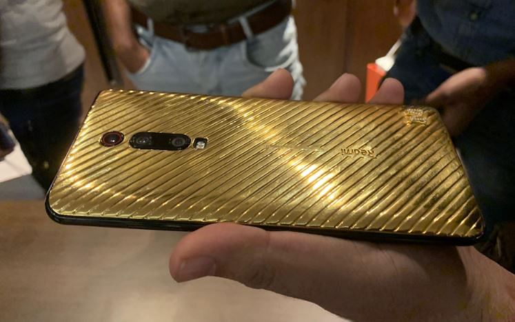 24 Carat Gold encased Redmi K20 Pro will be released soon in India; picture credit: DH Photo/Rohit KVN