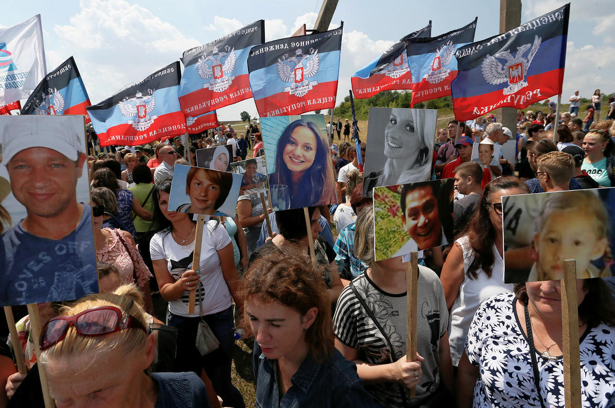 Families of the victims of flight MH17 marked five years on Wednesday since the crash, with calls for justice for the shooting down of the Malaysia Airlines plane over war-torn eastern Ukraine. Photo credit: Reuters