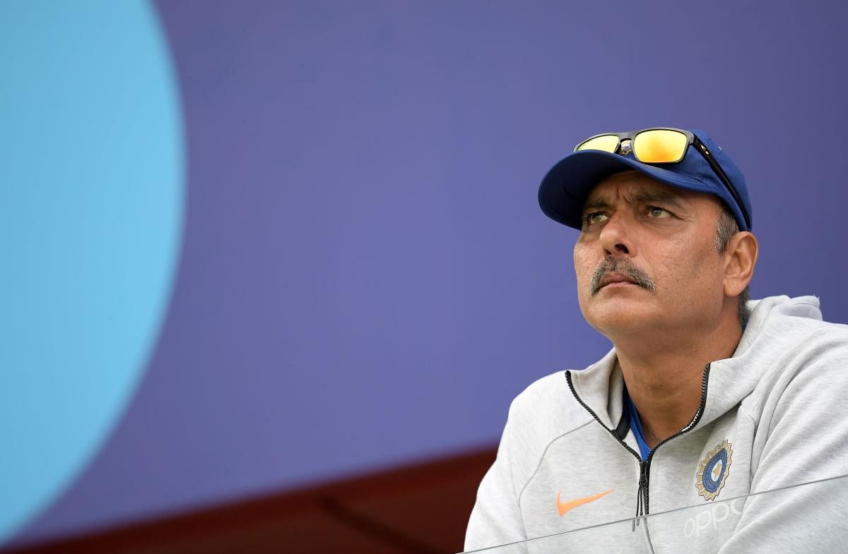 File photo of Ravi Shastri during the ICC World Cup 2019. Photo credit: AFP