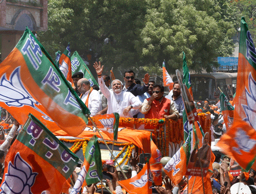 Narendra Modi will kick off his Maharashtra assembly election campaign with a weekender rally in Mumbai. AP File Photo