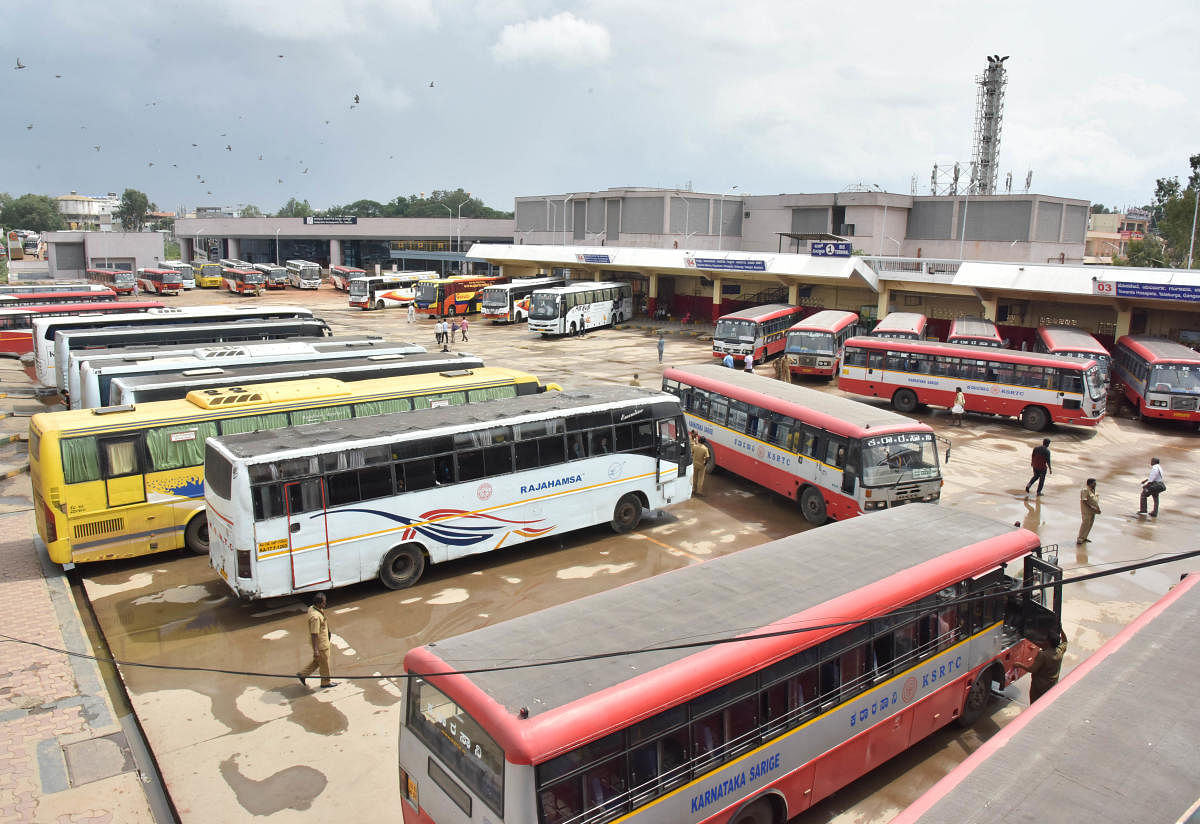 The four state road transport corporations (RTCs), whose proposal to hike student bus pass fare was rejected by the government, have now sought Rs 335 crore to compensate for losses. (DH File Photo)
