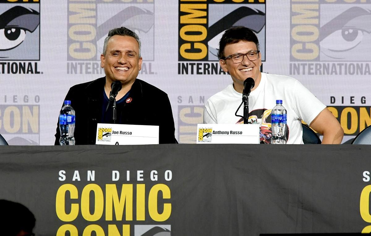 Joe Russo and Anthony Russo speak at the Writing "Avengers: Endgame" Panel during 2019 Comic-Con International at San Diego Convention Center on July 19, 2019 in San Diego, California. AFP