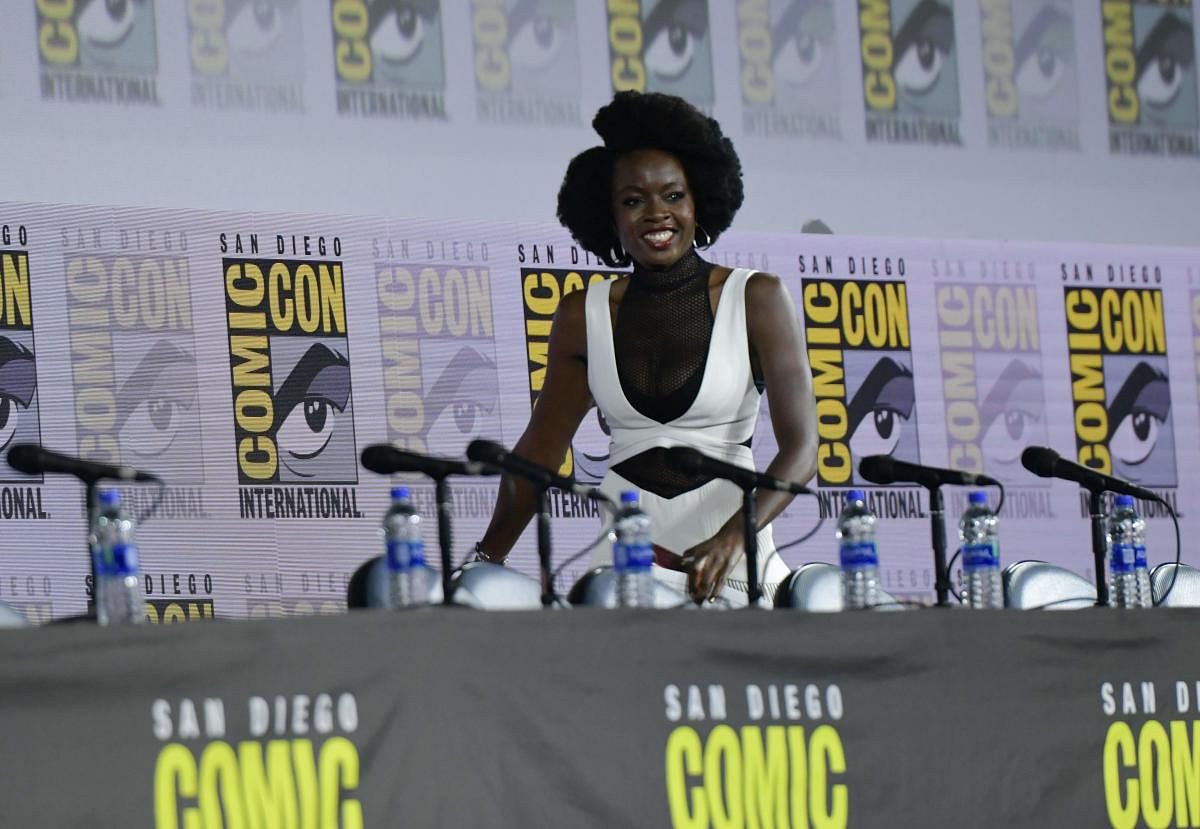The 41-year-old actor, who portrays the role of Michonne in the long-running zombie drama series, shared the news during a panel discussion at the San Diego Comic-Con, according to The Hollywood Reporter. (AFP File Photo)