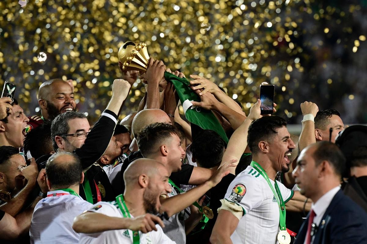 Algeria under Riyad Mahrez upstaged Mane's Senegal with an early goal (AFP Photo)