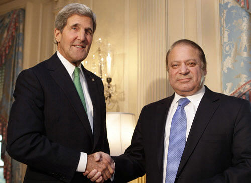 U.S. Secretary of State John Kerry meets with Pakistan's Prime Minister Nawaz Sharif in Washington Reuters Image