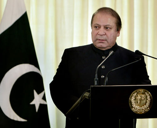Claiming that Pakistan is "neither a source nor an epicentre" of terrorism, Prime Minister Nawaz Sharif today said the US was in a position to help his country resolve its differences with India, including the "core" issue of Kashmir. AP Photo.