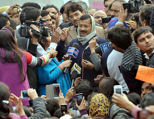 Delhi Chief Minister Arvind Kejriwal has received a mixed reaction from the media here after his interaction with Pakistani journalists, with one daily on Sunday  calling him the ''most unimpressive'' Indian politician while another praised him for his simplicity. PTI File Photo.