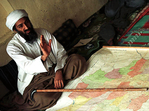 This April 1998 file photo shows Osama bin Laden in Afghanistan. AP File Photo