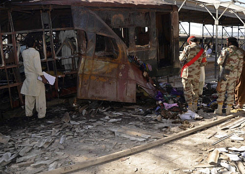 At least 10 people were killed and 30 others injured today in a powerful blast in a busy fruit market on the outskirts of the Pakistani capital. Reuters file photo