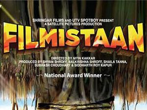 Lack of resources and complications related to filming in Pakistan kept first-time Indian director Nitin Kakkar away from shooting his National Award winning saga ''Filmistaan'' which uses Bollywood to bind India and Pakistan. Film Poster