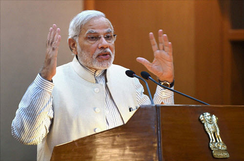 Prime Minister Narendra Modi has written to his Pakistan counterpart Nawaz Sharif, saying he looked forward to charting a ''new course'' in the bilateral relations in an atmosphere ''free from confrontation and violence''. PTI photo