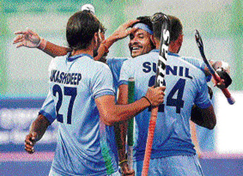 confident: Indian hockey team will have their task cut out against arch-rivals Pakistan on Thursday. PTI