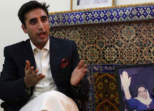 Bilawal Bhutto Zardari, chairman of the Pakistan Peoples Party (PPP), during an interview . Reuters  file photo