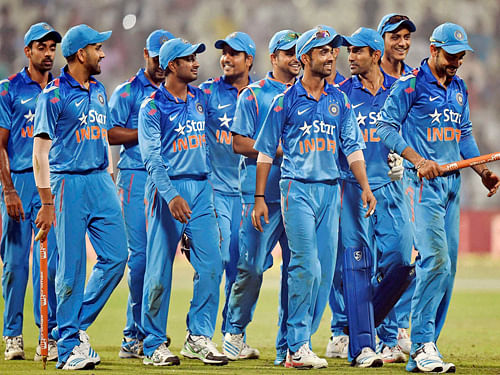 Plagued by injuries and inconsistent performances, a jittery India will begin their title defence, taking inspiration from history when they lock horns with arch-rivals Pakistan in what promises to be a high voltage opening round clash of the ICC Cricket World Cup, here tomorrow.  PTI file photo