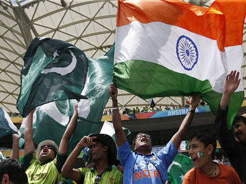 The long-standing cricket rivalry between India and Pakistan Sunday triggered a social media frenzy, with '#IndvsPak' one of top trending hashtags on Twitter. Reuters photo