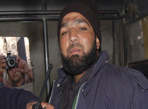 File picture of Malik Mumtaz Hussain Qadri, a bodyguard who killed Punjab governor Salman Taseer, in Islamabad. Reuters