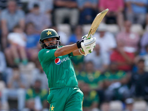 on song: Pakistan skipper Azhar Ali en route to his 82 against England on Wednesday. Reuters Photo