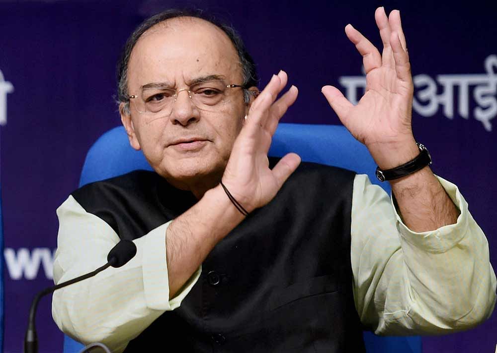 Briefing media on the NDA's third anniversary, Jaitley said every time India took steps to ease tension, Pakistan responded by orchestrating attacks at army bases in Pathankot and Uri.  PTI photo