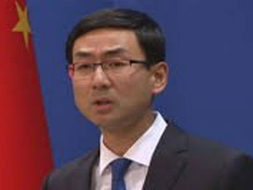 Geng Shuang was responding to reports that the US is exploring hardening its approach toward Pakistan to crackdown on Pakistan-based militants launching attacks in Afghanistan. In picture: Geng Shuang. Image courtesy Twitter.