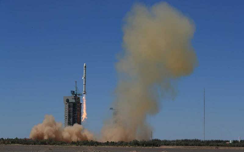 The satellites, PRSS-1 and PakTES-1A were launched from the Jiuquan Satellite Launch Center in northwest China at 11:56 am. (Image tweeted by @pid_gov)