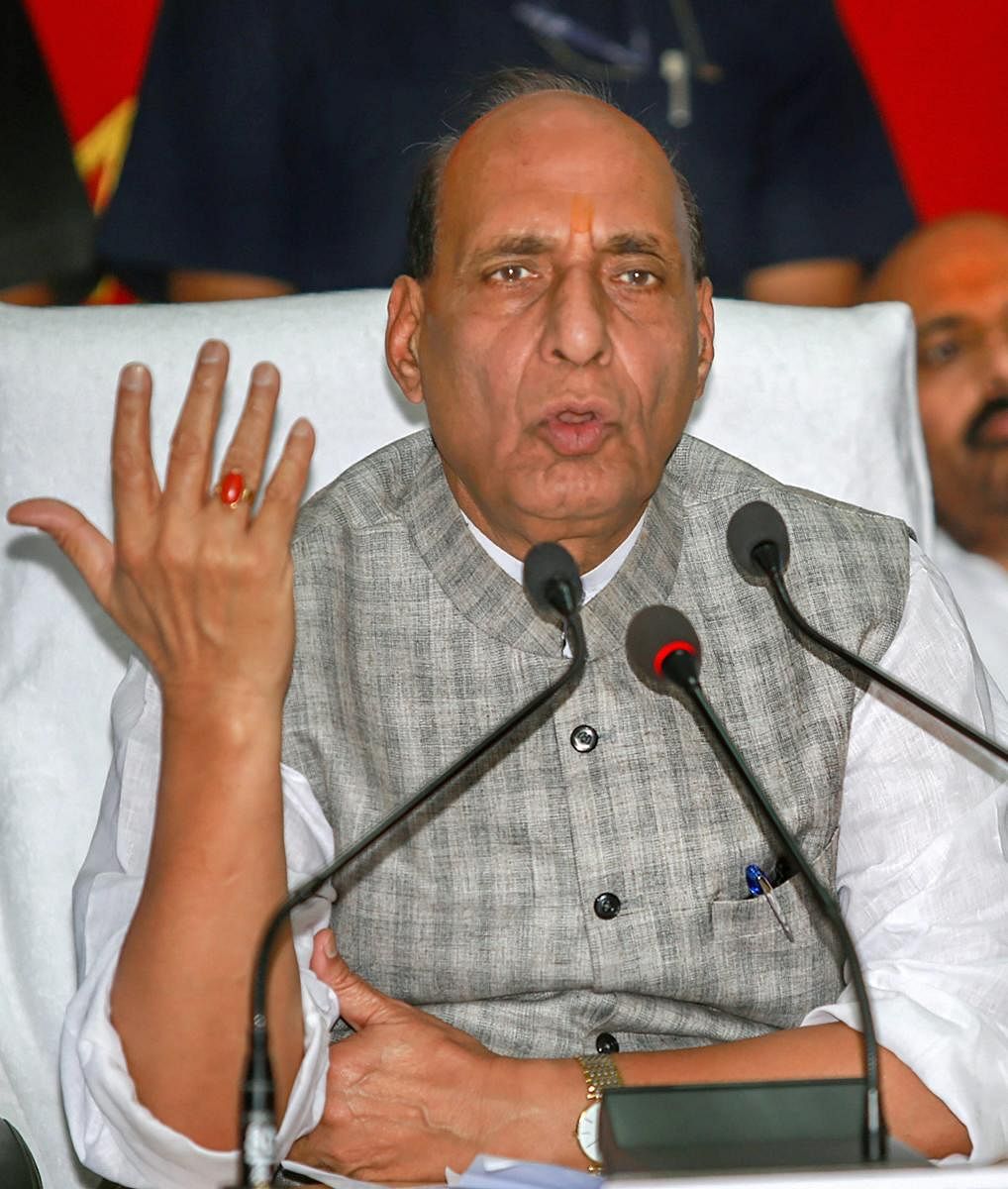 Home Minister Rajnath Singh on Monday said the government is "ready to talk to everyone" over the Kashmir issue, while asserting that terrorism in the Valley is "Pakistan-sponsored". PTI file photo