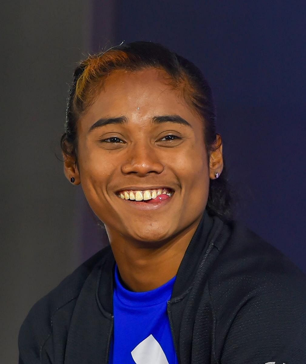 Indian athletics' High-Performance Director Volker Herrmann feels star sprinter Hima Das is nearing her best, having won five successive gold medals in three weeks in Europe. (PTI File Photo)