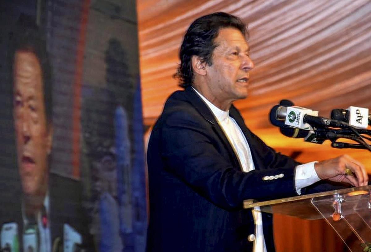 On the occasion of Pakistan's founder Mohammad Ali Jinnah's birth anniversary on Tuesday, Khan said that Jinnah had envisaged Pakistan as a "democratic, just and compassionate" nation. (PTI File Photo)