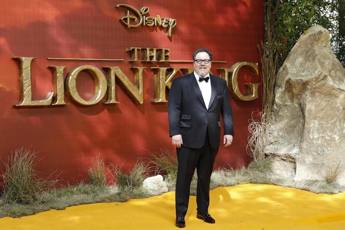 Director Jon Favreau poses on the red carpet upon arriving for the European premiere of the film The Lion King in London (AFP Photo)