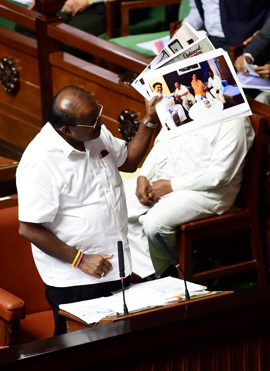 The BJP on Monday asked Karnataka Chief Minister H D Kumaraswamy "to resign and go" if he has faith in the Constitution and people of the state, as the confidence motion moved by him in the Assembly dragged on for the third day. (PTI File Photo)