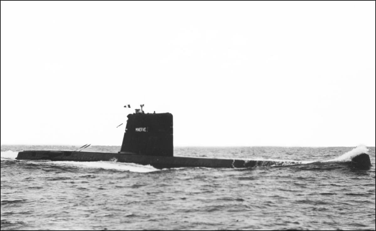 The submarine La Minerve, which disappeared 50 years ago, has been found off the coast of Toulon, southern France. (AFP File Photo)