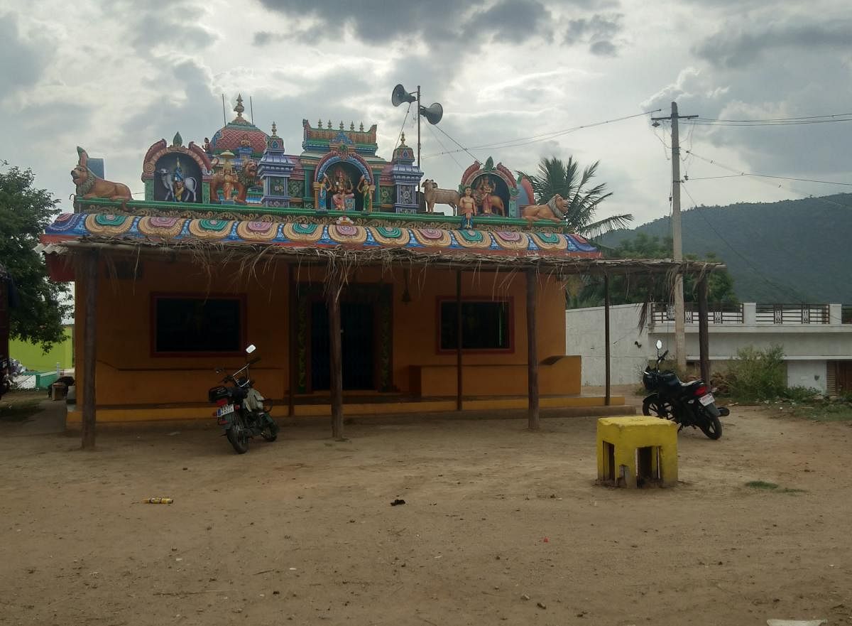 Maramma temple in Hoogyam village, Hanur taluk, Chamarajanagar district. (DH Photo)