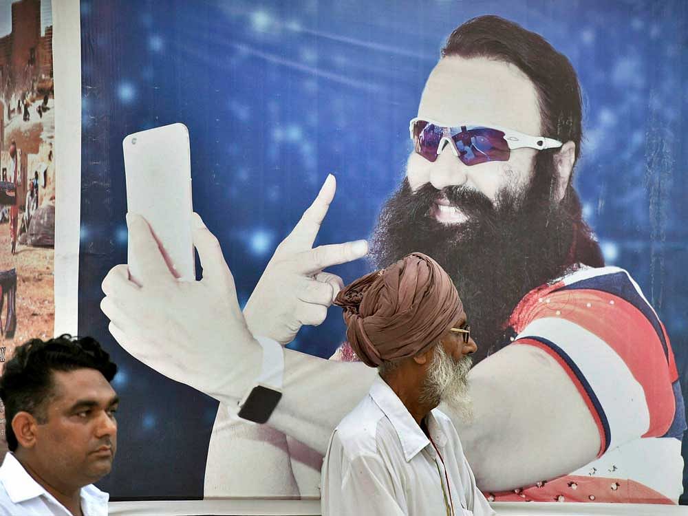 50-year-old Gurmeet Ram Rahim Singh was sentenced to 20 years in jail for raping two of his followers. PTI File Photo