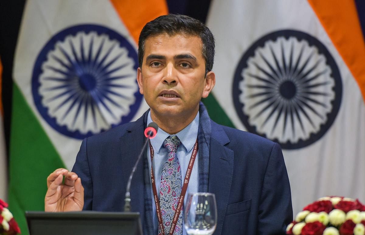 External Affairs Ministry Spokesperson Raveesh Kumar said no such request has been made by Modi to the US president. (PTI File Photo)