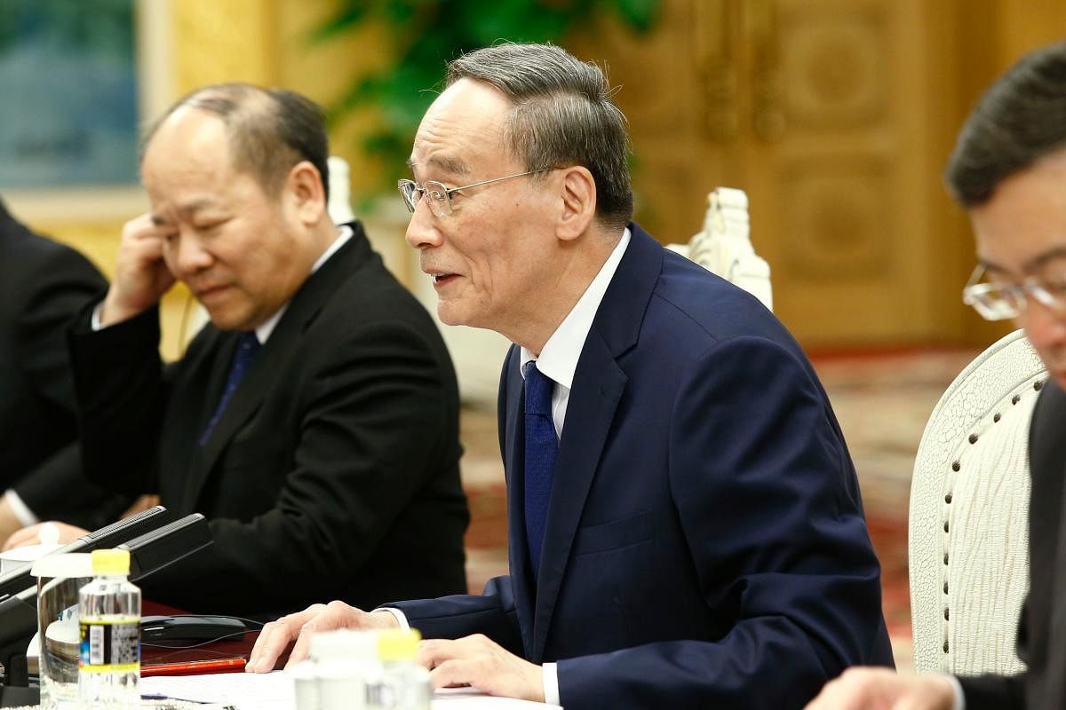 Chinese Vice President Wang Qishan (Photo AFP)