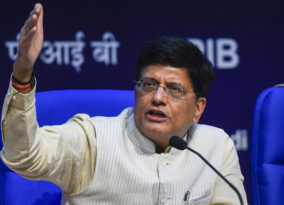 Goyal, who is in the UK on a three-day visit concluding on Tuesday, addressed the India-UK Joint Economic and Trade Committee (JETCO) on Monday to explore growth opportunities and address barriers to trade. (PTI File Photo)