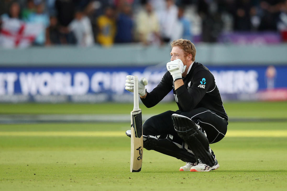 File picture of a dejected Martin Guptill after the ICC World Cup 2019 final. Photo credit: Reuters