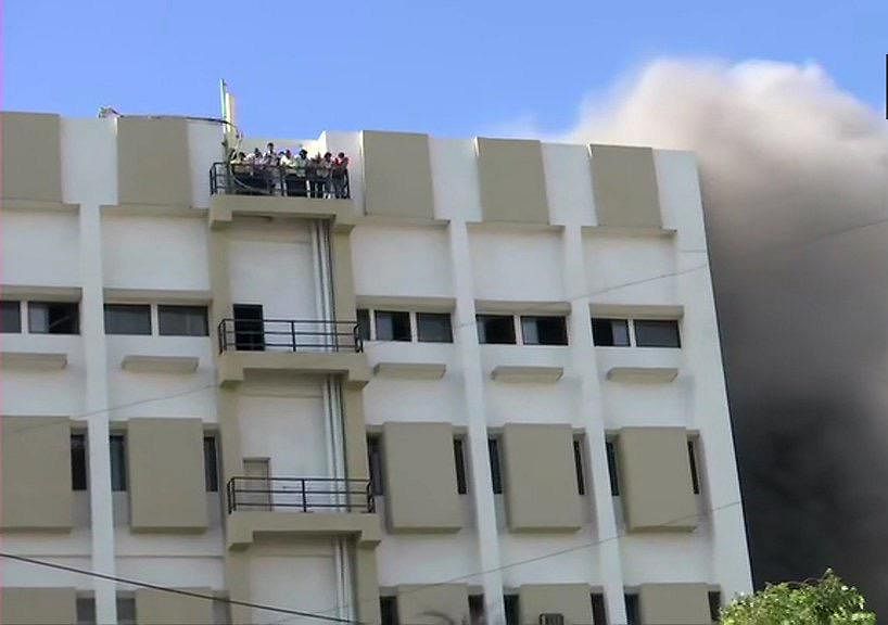 The Mumbai Fire Brigade, Mumbai Police and the BrihanMumbai Municipal Corporation rescued people and a coordinated operation lasting for several hours. (PTI Photo)