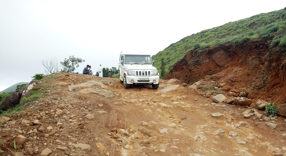 A view of Mandalpatti road in Madikeri.