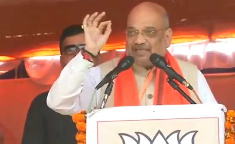 Amit Shah reminded the cadre that it was Naidu who has accepted the special package offered by the centre and even passed a resolution in the state Assembly thanking the PM. “When Naidu realized that the centre is averse of his corruption, he simply left us and joined hands with Congress,”   he said. (Screenbgrab)