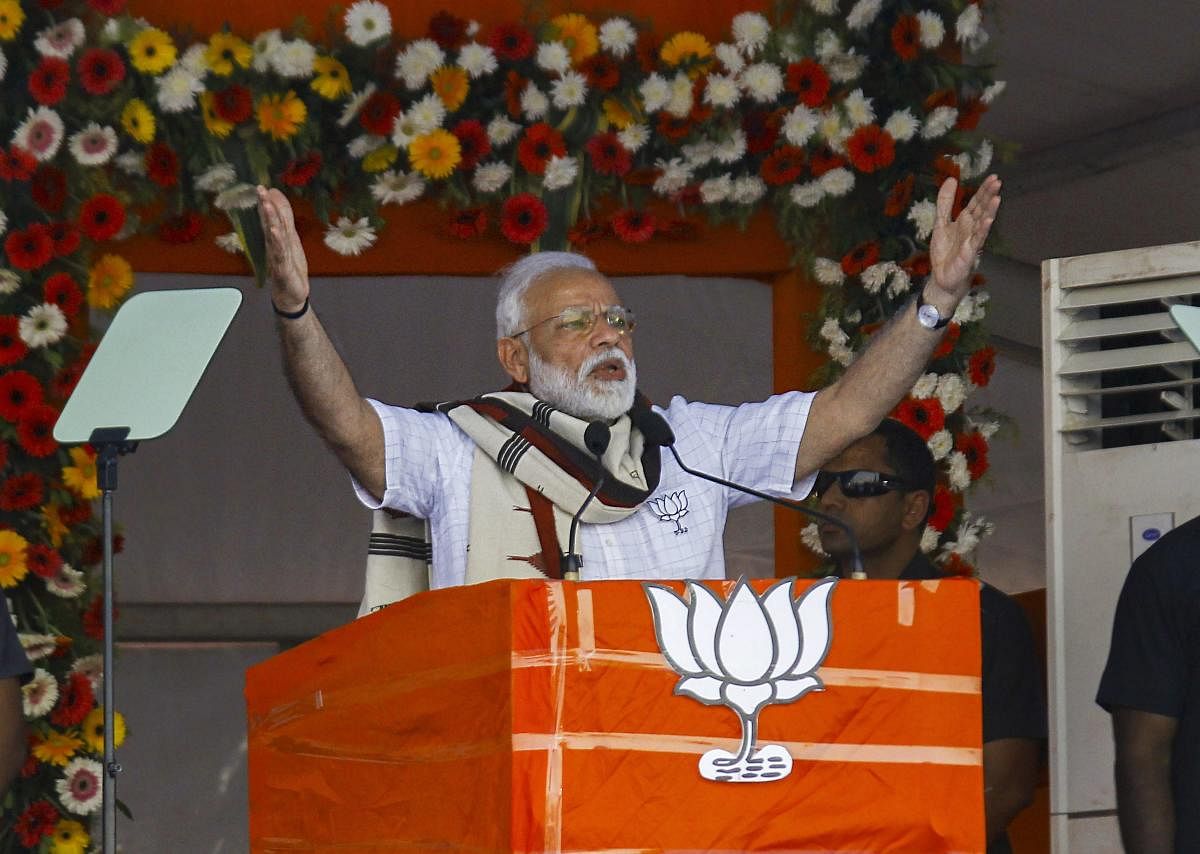 Modi said he was pained by the way the Congress had raised suspicion over the manner the cross border terrorism was tackled by Indian armed forces. (PTI Photo)