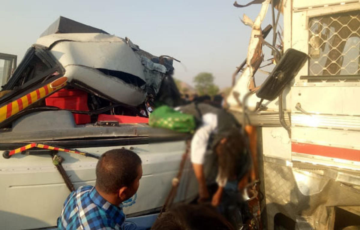 The bus accident that took place in Ananthapur on Friday killed seven people.