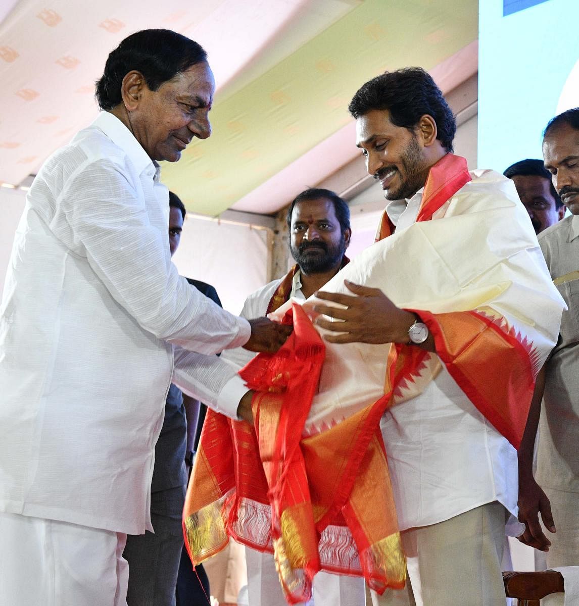 File photo of KCR and Y S Jaganmohan Reddy.