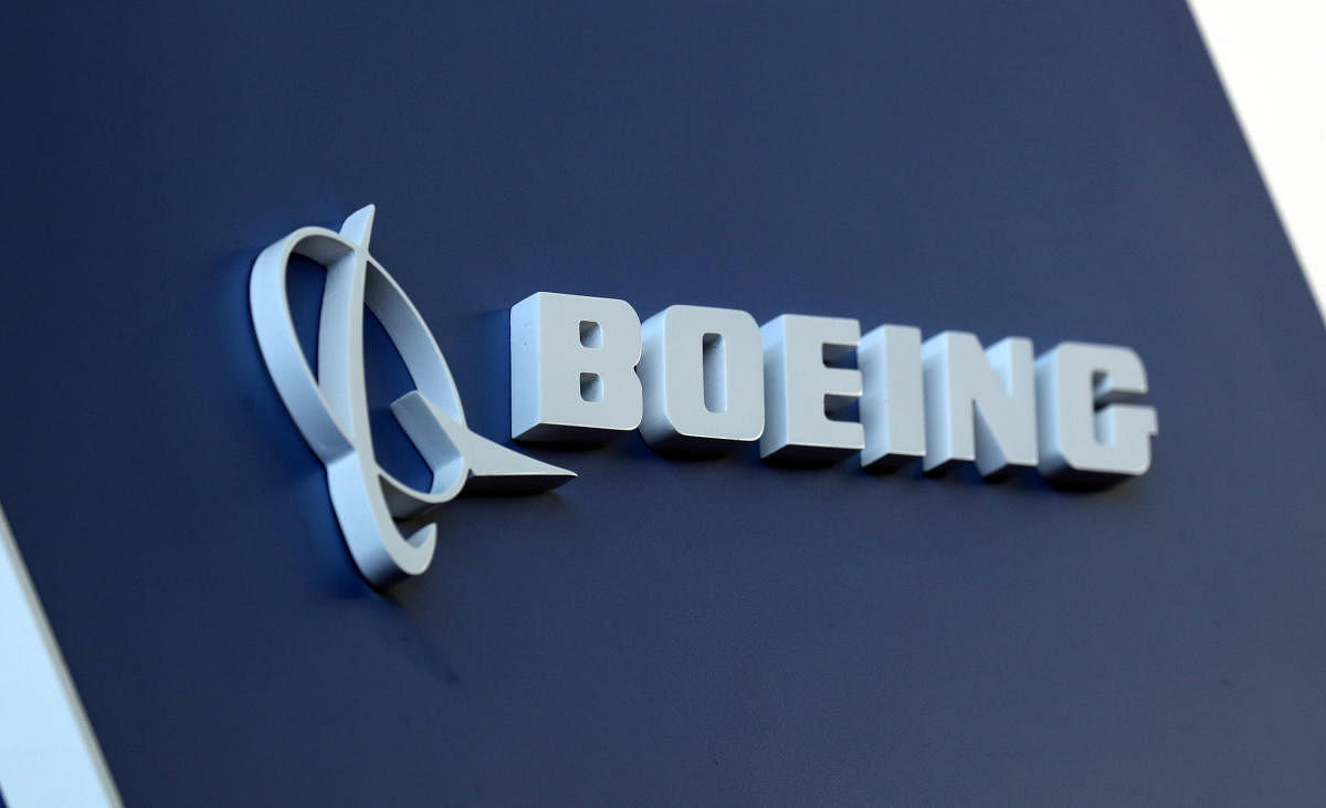 The Boeing logo (Reuters)