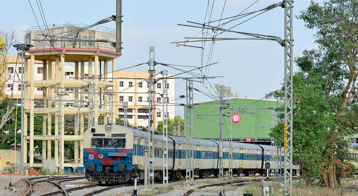 The railway lines on the Baiyappanahalli-Hosur and Yeshwantpur-Channasandra routes are to be doubled and electrified as part of the Bengaluru suburban train network.