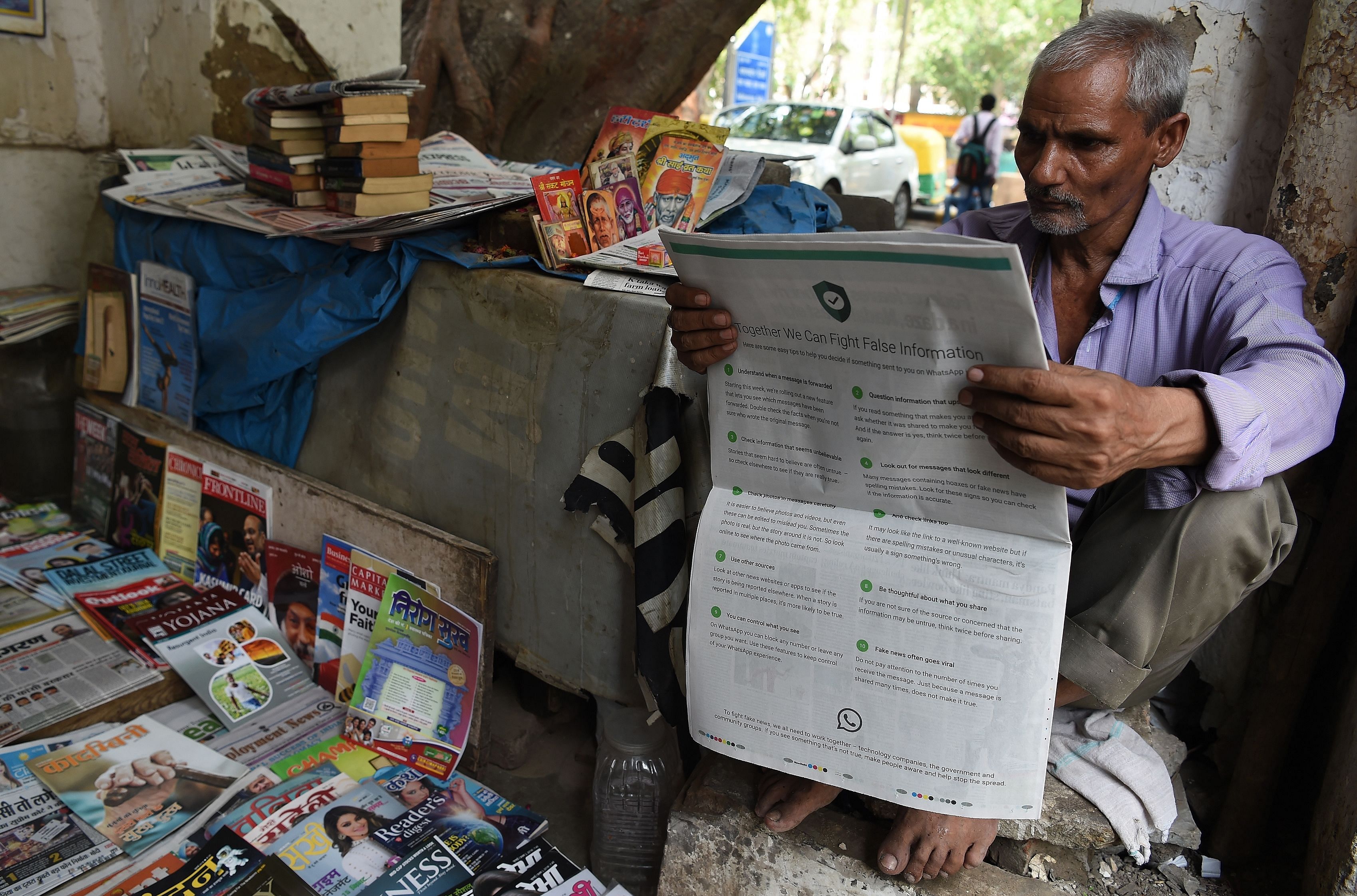  The Indian Newspaper Society (INS) on Friday appealed to the government to withdraw 10% customs duty imposed on newsprint, to save newspapers. (AFP Photo)