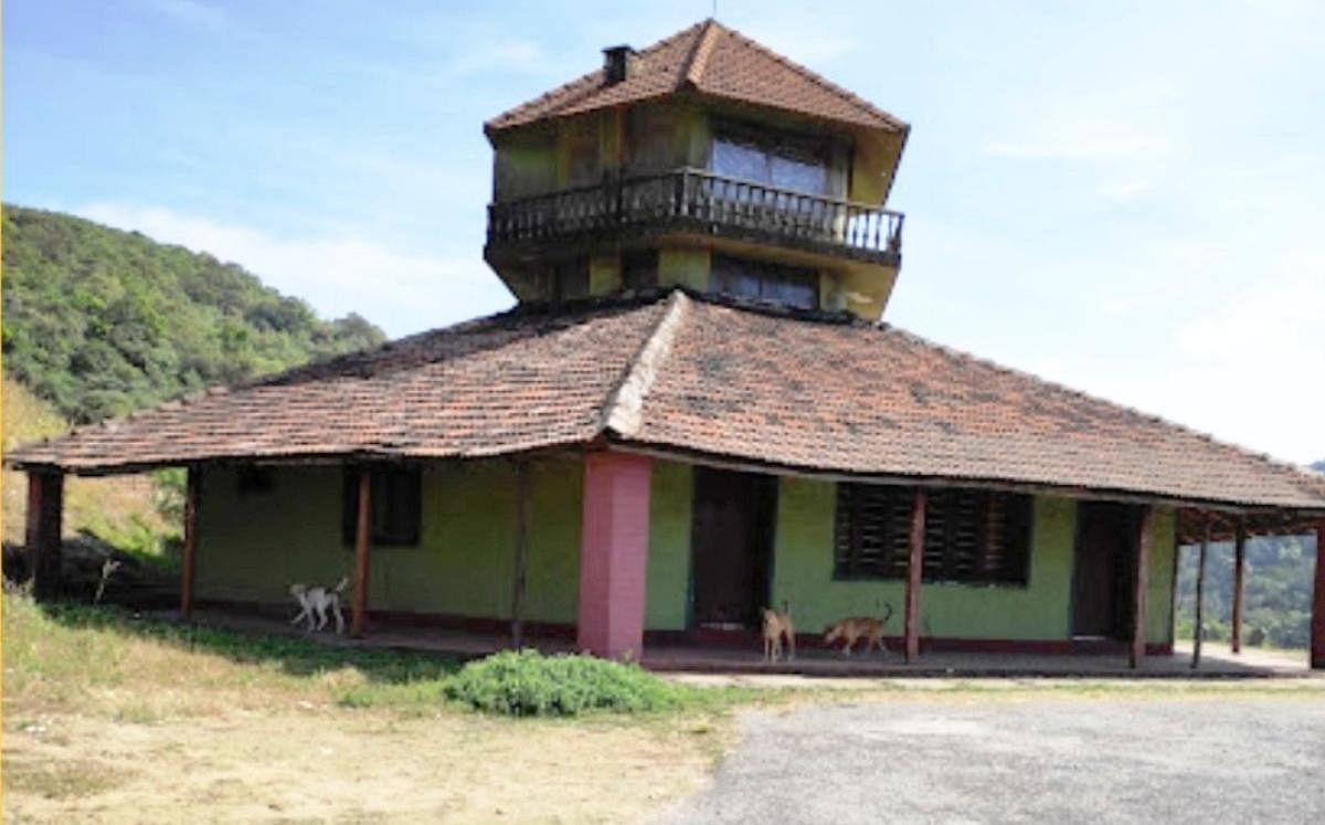 A view of Malaya Marutha guest house on the foothills of Charmadi Ghat in Chikkamagaluru.